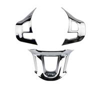 Interiores Para Peugeot 2008 208 14-18 Molduras Interiores Embellecedoras Pegatina Panel Volante Cubierta Interruptor Botón Lentejuelas Funda decoraci(Glossy Silver)