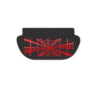 Interiores Para Tesla Model Y Lámpara Freno Montaje Alto Tablero Proyección Freno Carbono Calcomanía Suave PVC Pegatinas Emblema Trasera Superior Funda decoraci(A)