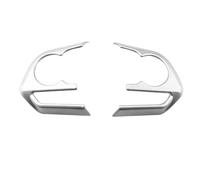 Interiores Para Toyota Para RAV4 Para RAV 4 Para Corolla Para Avalon 2019-2021 Panel Botones Volante Cubierta Pegatina Embellecedora Funda decoraci(Plata,2Pc 39)