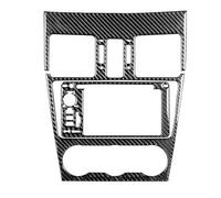 Interiores Para XV Para Crosstrek 2013-2014 Consola Fibra Carbono Navegación AC Radio Panel Cubierta Decorativa Pegatina Interior Coche Funda decoraci(Black2)