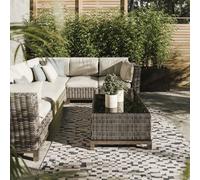 Interiyou Alfombra Exterior Kano - 160x230 cm Azul/Blanco - Patrón geométrico - Resistente a los Rayos UV para Exteriores: balcón, terraza, jardín o Cocina - Tejido Plano