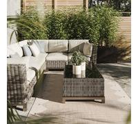 Interiyou Alfombra Exterior Kano - 160x230 cm Crema/Beige - Patrón geométrico - Resistente a los Rayos UV para Exteriores: balcón, terraza, jardín o Cocina - Tejido Plano