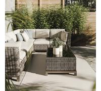 Interiyou Alfombra Exterior Lome - 140x200 cm Blanco - Patrón geométrico - Resistente a los Rayos UV para Exteriores: balcón, terraza, jardín o Cocina - Tejido Plano
