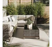 Interiyou Alfombra Exterior Lome - 160x230 cm Blanco - Patrón geométrico - Resistente a los Rayos UV para Exteriores: balcón, terraza, jardín o Cocina - Tejido Plano