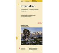 Interlaken (254T): Jungfrauregion - Ob. Thunersee - Brienzersee. Offizielle Wanderkarte der SAW (1/50 Hiking Maps)