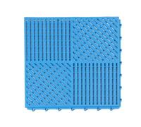 Interlocking Floor Mats - 30x30cm PVC Non Slip Drainage Tiles, Soft Modular Decking Panels | Waterproof Anti Slip Flooring System For Bathroom Kitchen Balcony Garage Pool Deck Yard Use