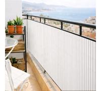 Intermas M292838 - Cañizo sintetico media caña 1 x 3 m blanco