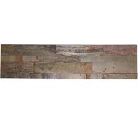 Intermatex Piedra Fuego Adhesive - Revestimiento Decorativo 15×60 cm - Panel Adhesivo de Piedra Natural para Pared Interior - Color Fuego