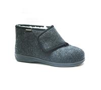 Intermax Pantuflas de velcro con forma de bota para hombre, color negro, antracita, 41 EU