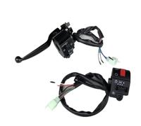 Intermitente Claxon Con Compatible Con Suzuki Para 125 Cc Para GN125 Para GS125 Interruptor Motocicleta 1 Par Palanca Embrague Freno Manija Izquierda Y Derecha Piezas Interruptor Agarre
