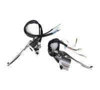 Intermitente Claxon Con Interruptor Mango Motocicleta 1 Par Palanca Manillar Izquierda Y Derecha Palanca Embrague Mano Interruptor Bocina Señal Giro Arranque Eléctrico De 22mm Y 7/8"
