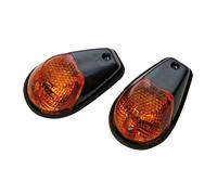 HIGHSIDER Cuerpo indicador de bombilla Smart Verkleidungsblinker negro / lente ahumada (par), frontal, negro