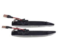 Intermitente De Espejo Para BMW Serie 7 E65 E66 E67 E68 Luces Posición Laterales LED Luz Señal Giro Panel Lámpara Repetidora(2Pcs Dynamic Smoked)