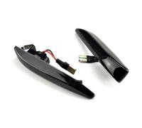 Intermitente Espejo Retrovisor 1 Juego De Luces LED De Posición Lateral Para Coche Intermitentes Secuenciales De Flujo Dinámico Serie 7 E65 E66 E67 E68 2001 2002 2003-2008(Dynamic Black)