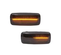 Intermitente Espejo Retrovisor Luz LED Dinámica De Posición Lateral E Intermitente Para Chrysler 200 300 Para Sebring Para Town Para Country (2005 2006 2007 2008 2009-2016)(Smoked Dynamic)