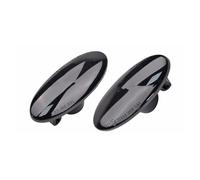 Intermitente Espejo Retrovisor Para Koleos 2008 2009 2010 2011 Luz De Señal De Giro LED Dinámica Luz De Posición Lateral Intermitente(Negro)