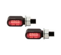 HIGHSIDER CNC LED luz trasera, luz de freno, indicador LITTLE BRONX, negro, teñido., negro