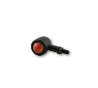 HIGHSIDER Cuerpo indicador de bombilla Smart Old School Typ 1 negro / lente naranja (par), delantero y trasero
