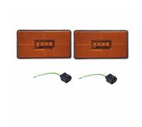 Intermitente lateral Para SCANIA Serie 5 6 Cabinas PR Serie GTS Con Conectores 2 Unidades,24 V Ámbar 4 LED Luz De Posición Lateral OEM 2052119 Luz Señal Giro(With 2piece plugs)