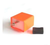 Intermitente LED para relé de 2 polos, 6-12 V, para motocicleta ciclomotor para quad, relé electrónico intermitente independiente de carga, con estable para frecuencia para faros LED halógenos