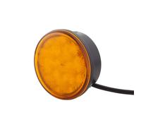 HELLA 2BA 959 011-301 Piloto intermitente - LED - 24V - montaje exterior/atornillado - Color de tulipa: amarillo - Cable: 2500mm - Conector: extremos de cable abiertos - posterior - Cant.: 1