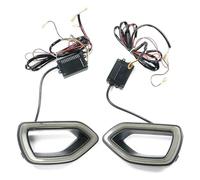 Intermitente Retrovisor Compatible Con Dodge Para Charger SRT Para Scat Para Pack 2015-2021 Lámpara Antiniebla DRL Dinámica Para Automóvil Luz Señal Giro Rejilla Central Delantera 68417505AA