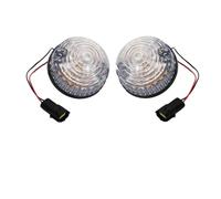 Intermitente Retrovisor Kit De 2 Luces LED Antiniebla Marcha Atrás Y Delanteras, Con Lente Amarilla Ahumada Blanca Para Land Para Rover Para Defender 90/110, 73 Mm Indicador Lateral(Clear shell)