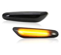 Intermitente Retrovisor Para BMW E90 E91 E92 E93 E60 E87 E82 E46 X1 X3 X5 Luz Señal Giro LED OEM Ámbar Amarillo Luces Posición Laterales Dinámicas(No Sequential Flash)