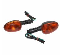 Intermitente scooter adaptable Malaguti 50 F10 2003+ trasero naranja-negro (par)