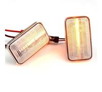 Intermitentes del coche Accesorios Para Coche Luz Señal Giro Dinámica Lámpara Espejo Lateral Intermitente Secuencial Compatible Con Porsche Para 911 1978-1989(White)