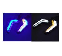 Intermitentes Delanteros Traseros Intermitentes Motocicletas para para CB 500X 750 para NC750X para CRF1100L African Twin para CBR 650R 500R 650F(Blue and White)