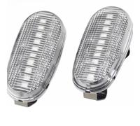 Intermitentes Dinamicos Luz De Señal Giro Desplazamiento Indicador Espejo Retrovisor Indicador Secuencial Compatible Con FIAT Para Bravo II 2007-2014 OEM 60683294(White)