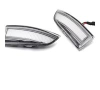 Intermitentes Espejo Laterales Compatible Con Para Megane Para MK3 2008-2016 Luces Intermitentes De Giro Indicador De Espejo Retrovisor Lateral(White)