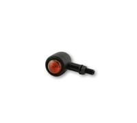HIGHSIDER Cuerpo indicador de bombilla Smart Old School Typ 1 negro / lente naranja (par), delantero y trasero