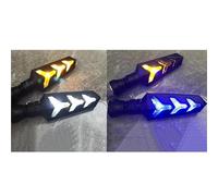 Intermitentes Impermeables Luz De Giro para Motocicleta para para CB 500X 750 para NC750X para CRF1100L African Twin para CBR650R 500R 650F(Blue and White)