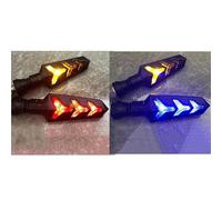 Intermitentes Impermeables Luz De Giro para Motocicleta para para CB 500X 750 para NC750X para CRF1100L African Twin para CBR650R 500R 650F(Red and Blue)