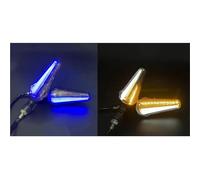 Intermitentes Impermeables Luz Direccional Motocicleta para NC750X para CB500X para CB750 para CRF1100L para CBR650R para CBR500R para CBR650F(Blue and White)