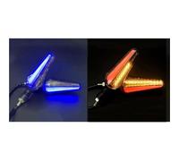 Intermitentes Impermeables Luz Direccional Motocicleta para NC750X para CB500X para CB750 para CRF1100L para CBR650R para CBR500R para CBR650F(Red and Blue)