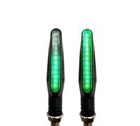 Intermitentes Intermitentes para Motocicleta, Luces Direccionales, Intermitentes para Kawasaki para Z1000SX para Z 750 1000 650 900 800 250 300 Luz Senal Giro Indicator(Verde,2 Piezas)