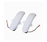 Intermitentes Laterales 2 Piezas Para Mercedes Para Benz Clase C W203 S203 CL203 2001-2007 Luz Intermitente Dinámica Agua LED Espejo Lateral(Milky White)