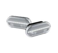 Intermitentes laterales Compatible Con Ford Para C-Max 2007-2015 Para Fiesta 2001-2009 Para Focus MK2 2004-2007 Lámpara Marcador Lateral Coche Luces Dinámicas Señal Giro(White,Dynamic)