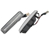 Intermitentes Laterales Dinamicos Coche Para 5 Series Para 5er E39 1995-2003 Luces Indicador Lateral Señal Giro Dinámicas Que Fluyen Intermitente Secuencial Estilo Coche(Crystal style)