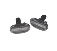 Intermitentes laterales dinámicos Compatible Con Nissan Para Note E11 NE11 2004-2012 Para Navara D40 Pickup 2005-2019 Luz Señal Giro Marcador Lateral Dinámico 26160-AX001(Silver,B)