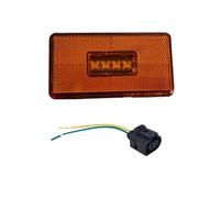 Intermitentes Laterales Lámpara De Luz De Posición Lateral OEM 2052119 24 V Ámbar 4 LED para Cabinas Scania Serie 5 6 PR Serie GTS con Opción De Enchufe Luces Señal Giro Dinámicas(1piece with Plug)