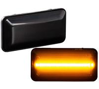 Intermitentes laterales LED tintados en negro/cristal ahumado compatibles con VW Golf 3 1991-1999 | Vento 1991-1999 | Seat Córdoba 1993-1999