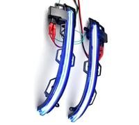 intermitentes laterales Luz Intermitente Dinámica Para Espejo Lateral De Coche Compatible Con Para X5 Y F15 2013 2014 2015 2016 2017 2018(Blue)