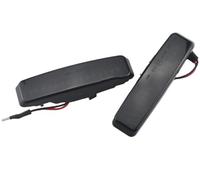 Intermitentes Laterales Para 5 Series 5er E39 1995-2003 Luces Indicador Lateral Señal Giro Dinámicas Que Fluyen Secuencial Intermitente Accesorios Coche(Smoky black)