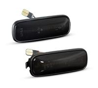 Intermitentes Laterales Para Civic 1996-2000 Para Ballade Para Prelude LED Indicador Giro Luz 2X Lámpara Posición Lateral Dinámica Intermitentes Laterales Dinámicos(Smoked lens)