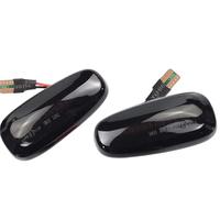 Intermitentes Laterales para Opel para Zafira A 1999-2005 para Astra G 1998-2009Lateral Intermitente Secuencial Que Fluye Led Luz Señal Giro Dinámica Laterales LED Dinámicos(Dynamic Smoked Black)