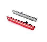 Intermitentes LED 4 Uds Lámpara Coche Para Dodge Para Challenger SRT Hellcat Luces Indicador Lateral Delanteras Traseras Cuerpo Ancho Luces Estacionamiento Señal Giro Intermitente lateral LED(2pc Rear